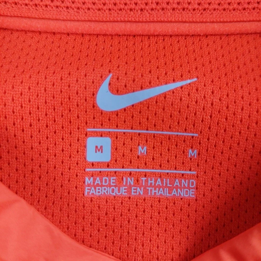 Nike Clemson Tigers Windbreaker Mens Medium‎ Orange Quarter-Zip On-Field Jacket